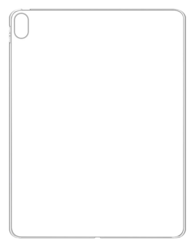 18651 Cover aus Kunststoff für Samsung P610 Galaxy Tab S6 Lite 10.4" bis 26,4 cm (10.4") Kratzresistent (Transparent) 