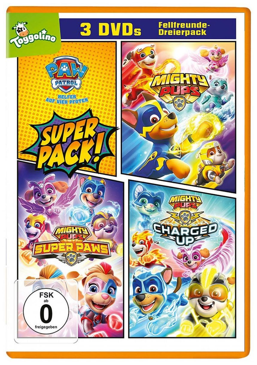 Paw Patrol-Mighty Pups 3er Pack (DVD) 