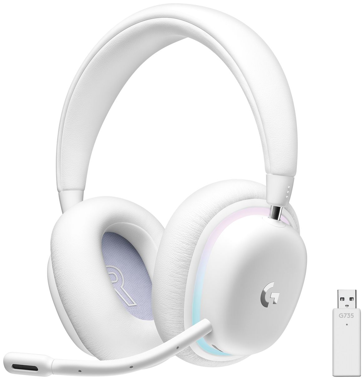 G735 Over Ear Bluetooth Kopfhörer kabelgebunden&kabellos 16 h Laufzeit (Weiß) 