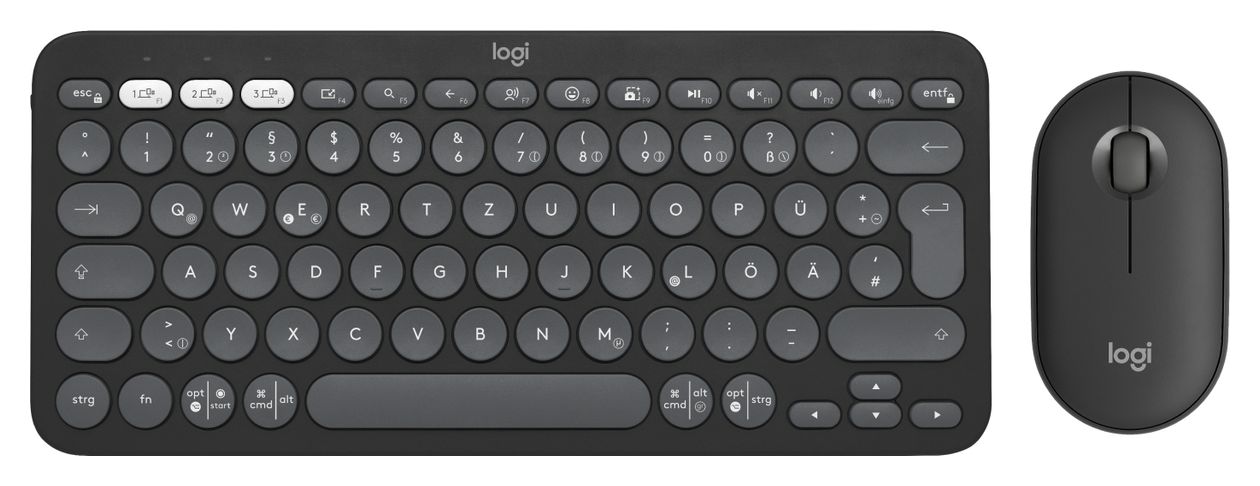Pebble 2 Combo Universal Tastatur (Graphit) 