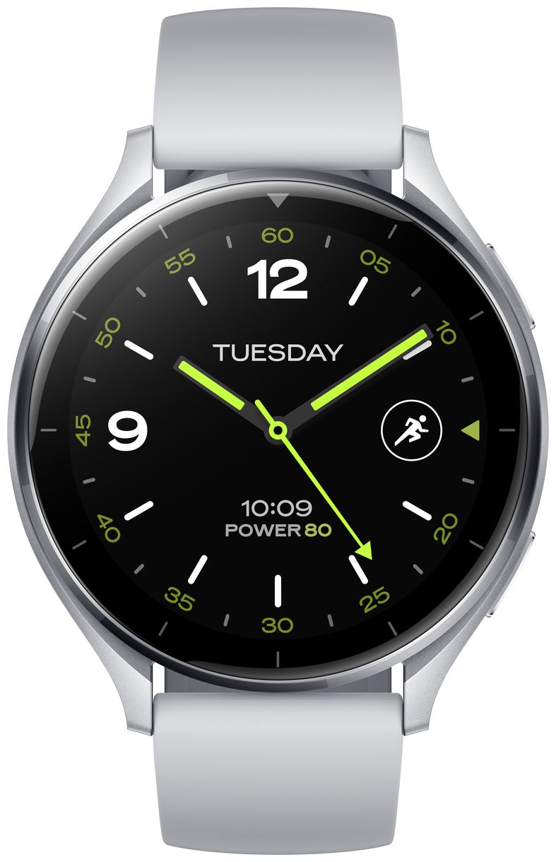 Watch 2 Digital 46 mm Smartwatch Rund 65 h (Silber) 