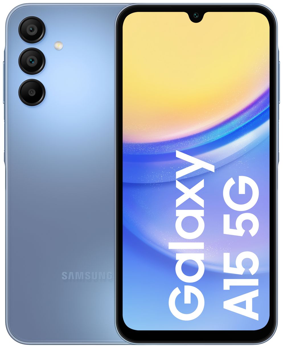 GALAXY A15 5G Smartphone 16,5 cm (6.5 Zoll) 128 GB 2,0 GHz Android 50 MP Dreifach Kamera Dual Sim (Blau) 