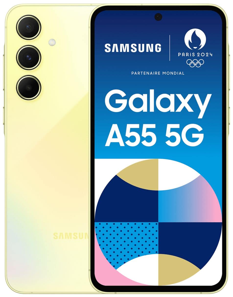 Galaxy A55 128 GB 5G Smartphone 16,8 cm (6.6 Zoll) 2,0 GHz Android 50 MP Dreifach Kamera Dual Sim (Awesome Lemon) 