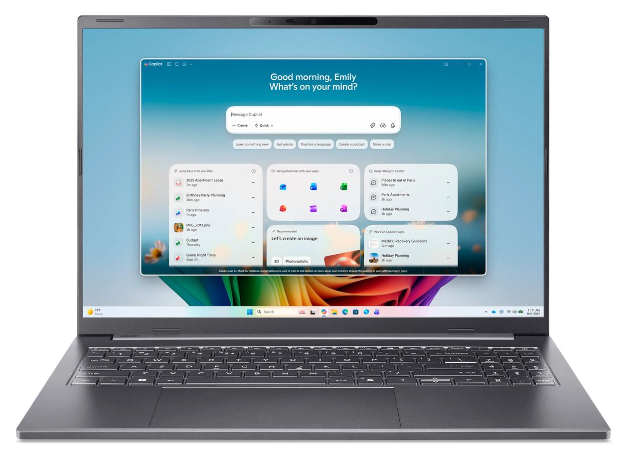 Aspire 16 AI A16-I71M-96Q0 A16-I71M Notebook 