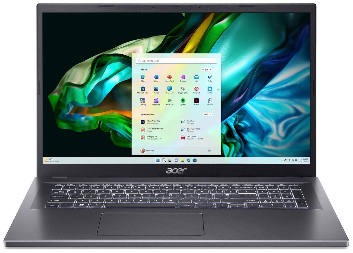 Aspire 5 A517-58M-71SU Full HD Notebook 43,9 cm (17.3 Zoll) 32 GB Ram 1 TB SSD Windows 11 Home Intel® Core™ i7 max. 5 GHz Intel Iris Xe Graphics intern (Grau) 