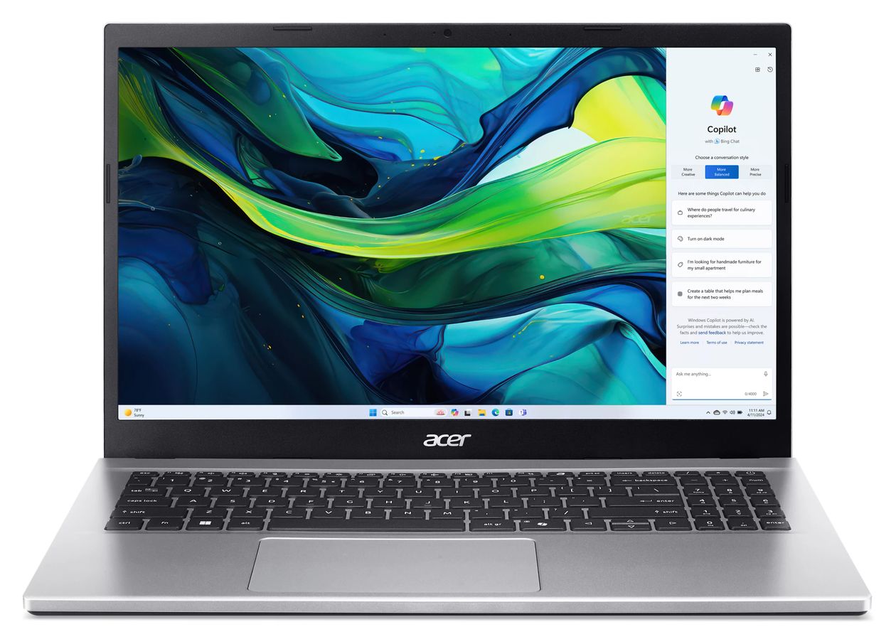 Aspire Go AG15-42P-R93Z Full HD Notebook 39,6 cm (15.6 Zoll) 1920 x 1080 Pixel 512 GB SSD Windows 11 Home AMD Ryzen 7 max. 4,5 GHz  (Silber) 