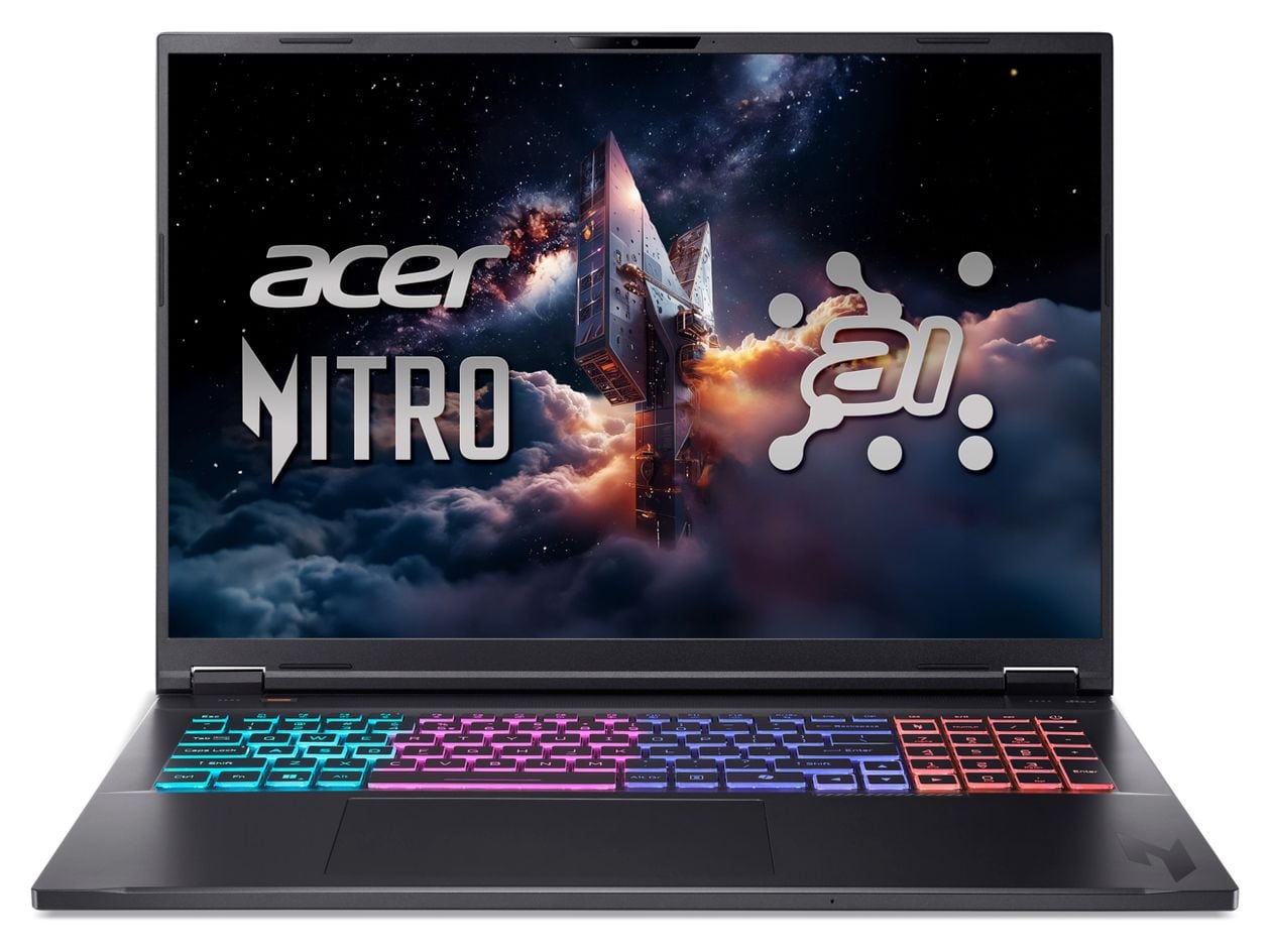 Nitro AI AN18-61-R5B0 WQXGA Notebook 45,7 cm (18 Zoll) 16 GB RAM 1 TB SSD Windows 11 Home AMD Ryzen 7 NVIDIA GeForce RTX 5070  (Schwarz) 