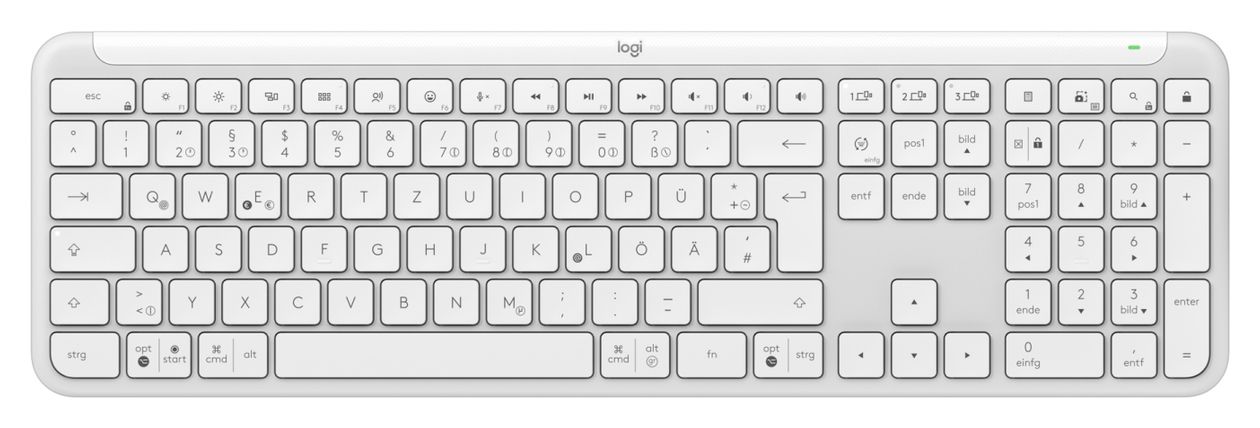 K950 Signature Slim Büro Tastatur (Weiß) 
