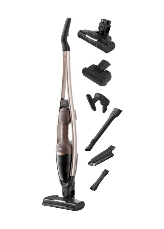 AS62A252XN Serie 6000 Handstaubsauger Beutellos bis 55 min Laufzeit 25,2 V  (Braun, Walnuss) 
