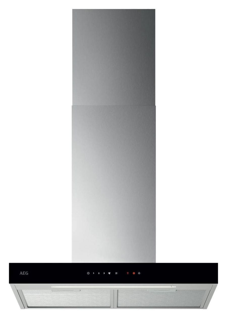 GB67D61HL Dunstabzugshaube Wand 60 cm Abluft/Umluft (Schwarz/Edelstahl) 