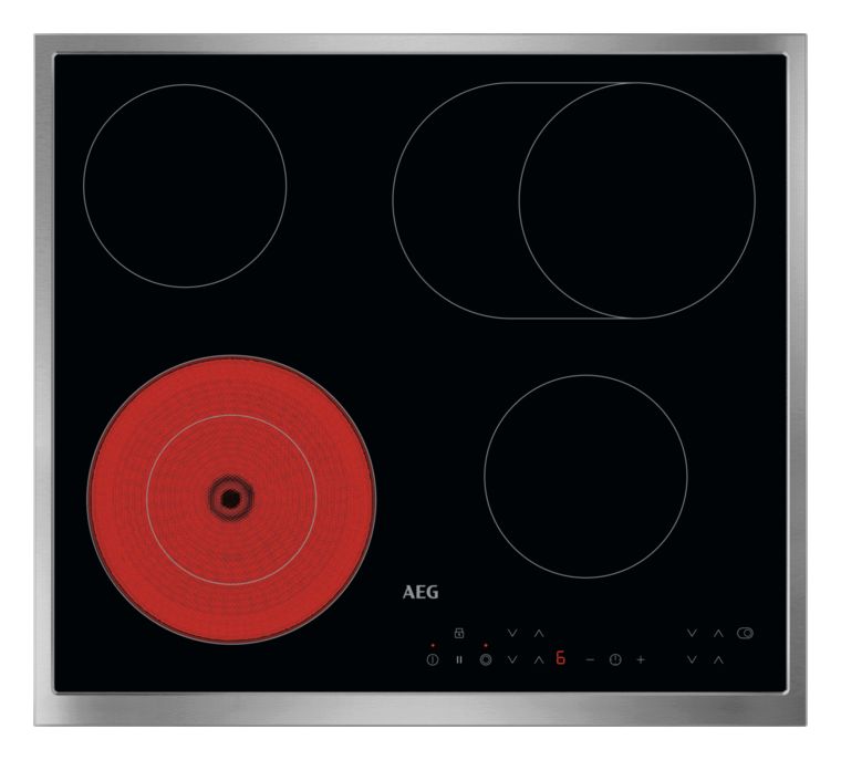 NRN64A06XB autarkes 60 cm Glaskeramik Kochfeld/Herdplatte 4 Zone(n) 