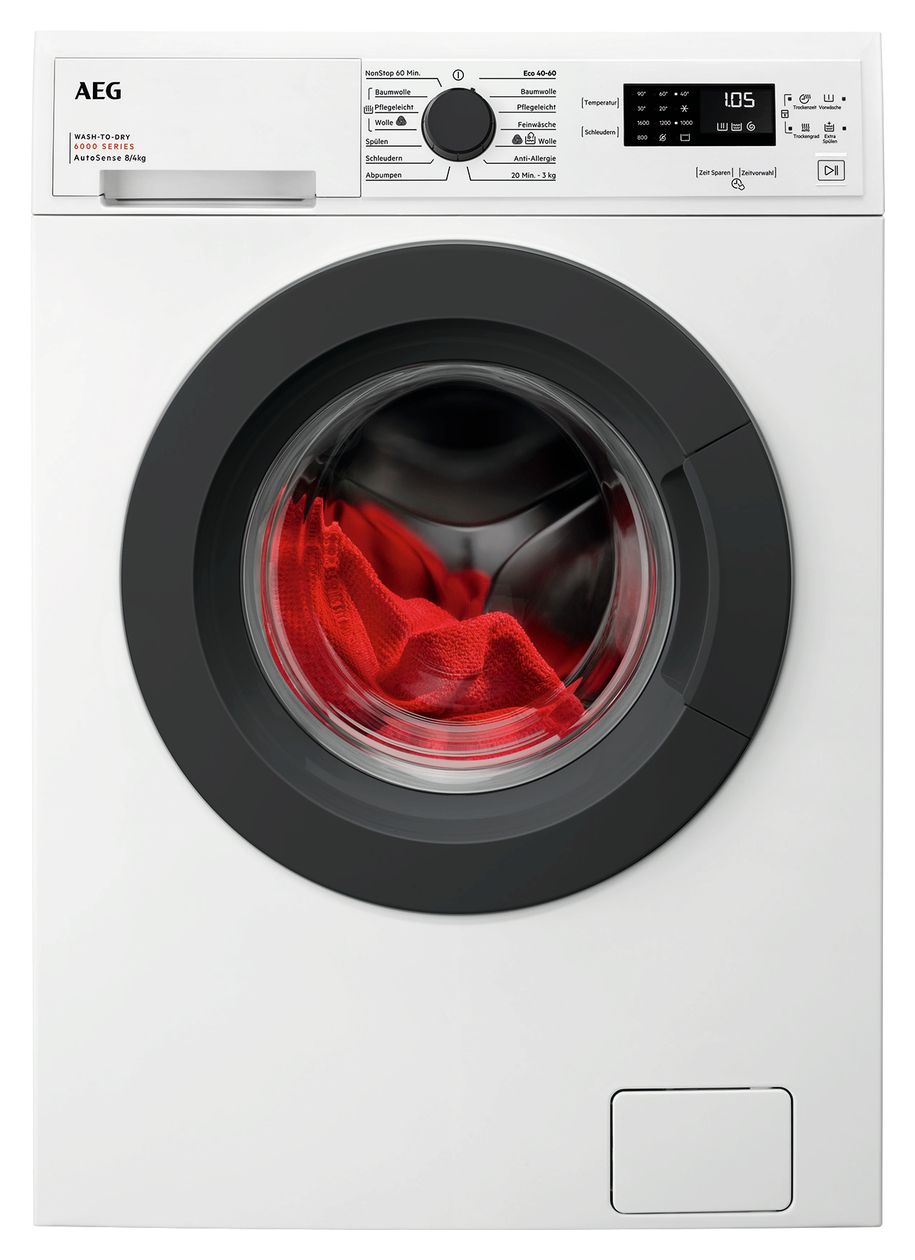 Serie 6000 LWK6F86EX 8 kg 4 kg Kondensations Waschtrockner 1500 U/min 