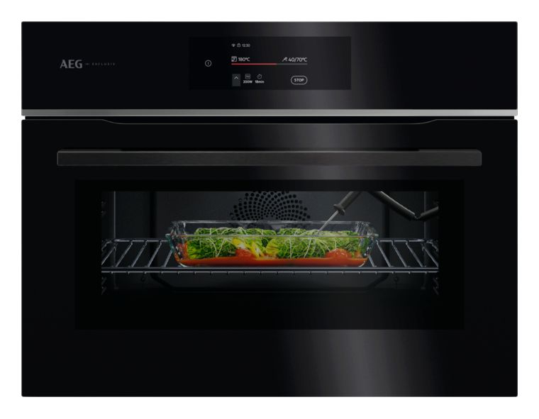 Serie 8000 TK8NK72FB Einbaubackofen kompakt Mikrowelle 