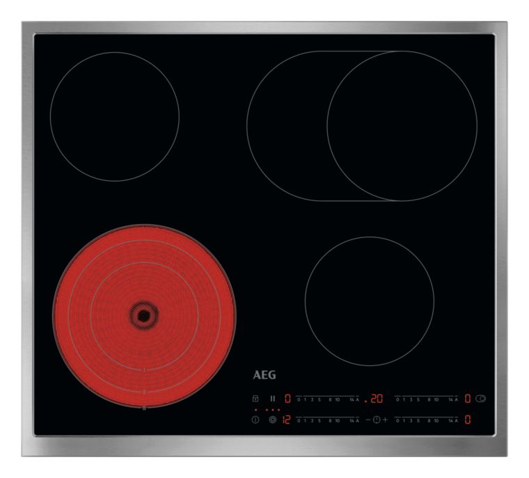 TO64RAX7XB autarkes 60 cm Glaskeramik Kochfeld/Herdplatte 4 Zone(n) 