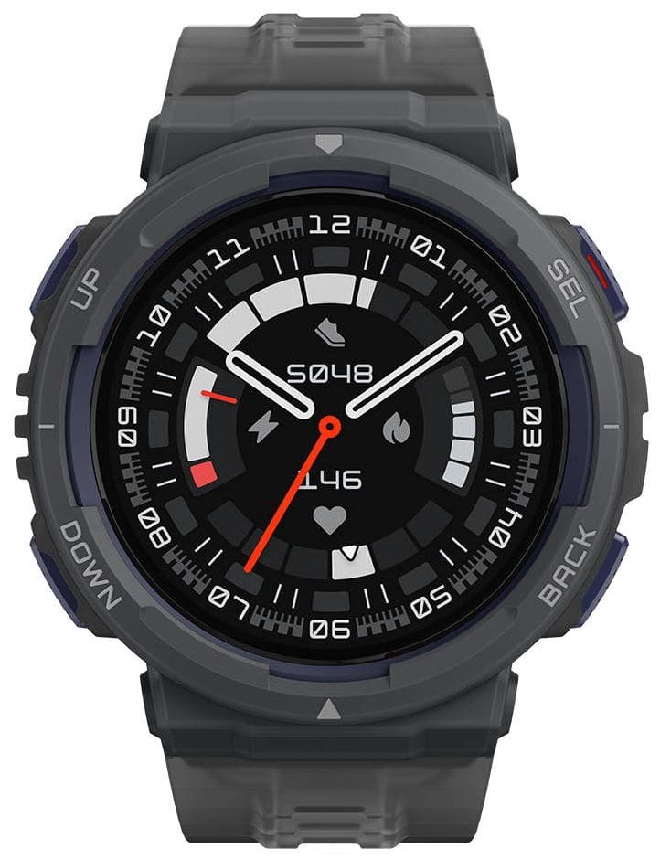 Active Edgde Digital 46 mm Smartwatch Rund 384 h 277 ppi (Schwarz) 