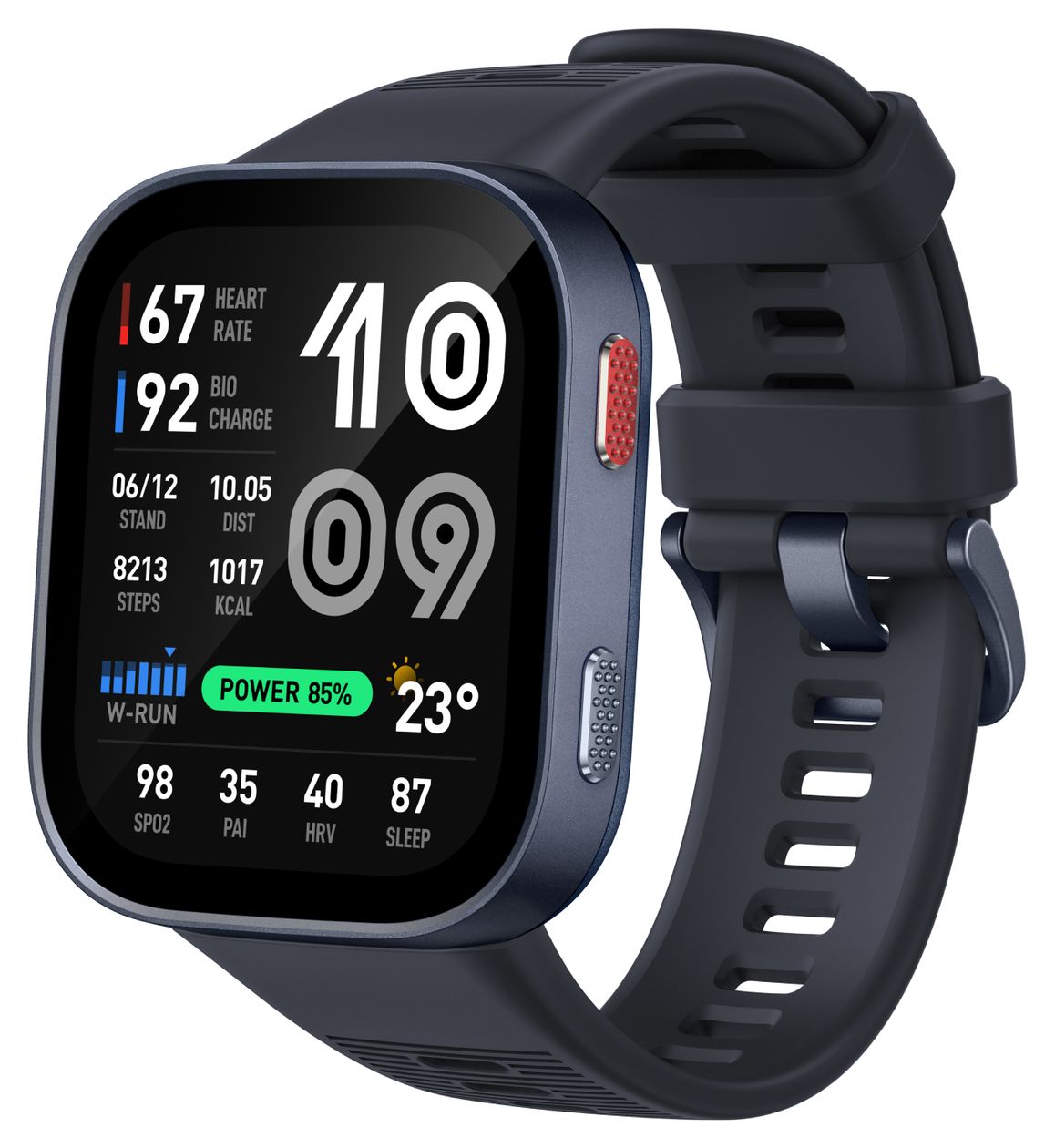 Bip Max Digital  Smartwatch Rechteckig 324 ppi  (Blau) 