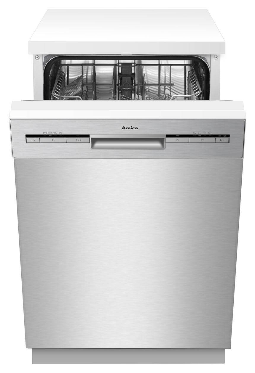 ca EGSPU500910-1E 45 cm Geschirrspüler teilintegriert (ohne Front) Leise 10 Maßgedecke aquaStop Funktion 