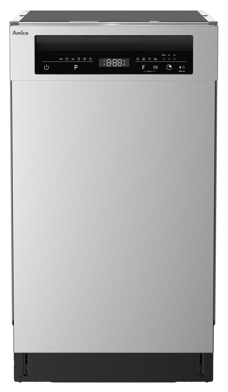EGSPU500490 45 cm Geschirrspüler unterbaufähig leise 10 Maßgedecke aquaStop Funktion (Edelstahl) 