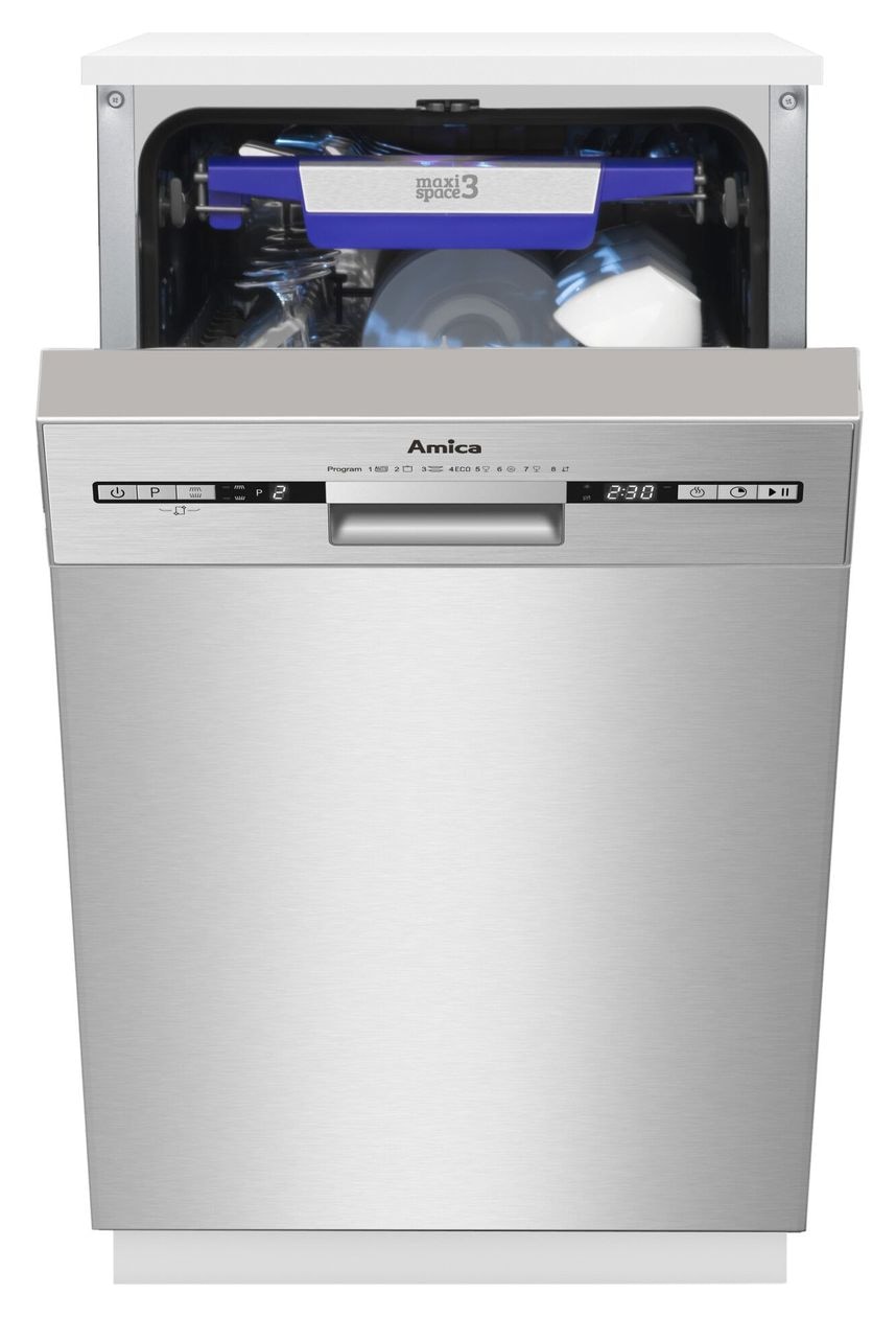 EGSPU500920-1E 45 cm Geschirrspüler teilintegriert (ohne Front) Leise 10 Maßgedecke aquaStop Funktion 