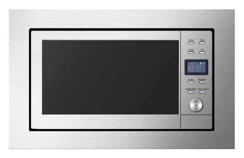 EMW13185E Einbau-Mikrowelle 700 W Größe: klein Grill (Edelstahl) 
