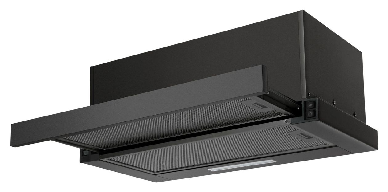 FH664635E Abluft/Umluft Dunstabzugshaube/Esse Einbau 60 cm (Schwarz) 