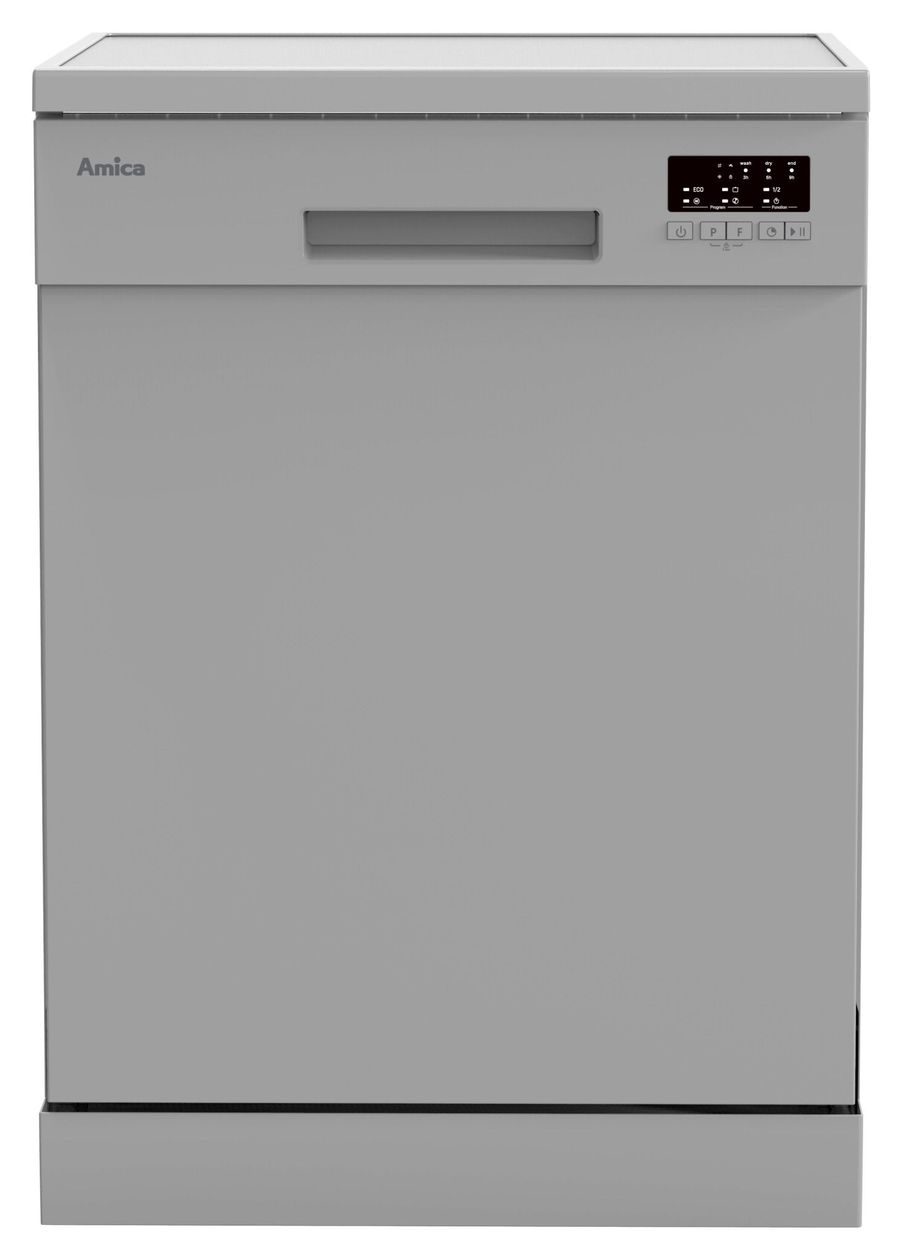 GSP 543 460 SI 60 cm Geschirrspüler freistehend leise 13 Maßgedecke aquaStop Funktion Mini Active (Silber) 
