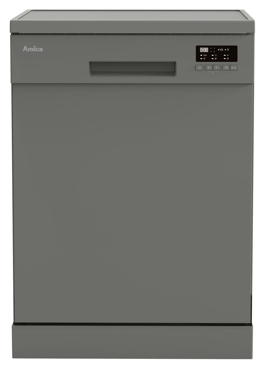 GSP 545 470 60 cm Geschirrspüler freistehend leise 15 Maßgedecke aquaStop Funktion (Silber) 