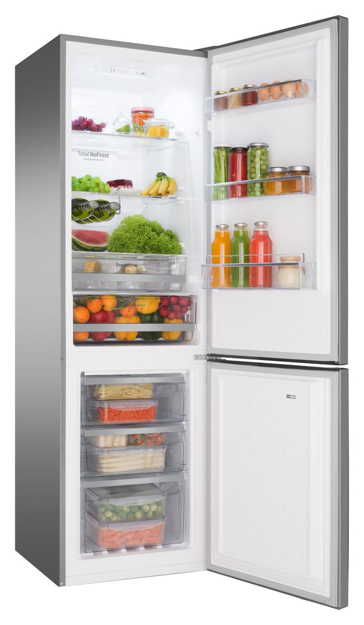 KGC15494E 180 l / 70 l Kühl-Gefrierkombi freistehend NoFrost 219 kWh Jahr  (Edelstahl) 