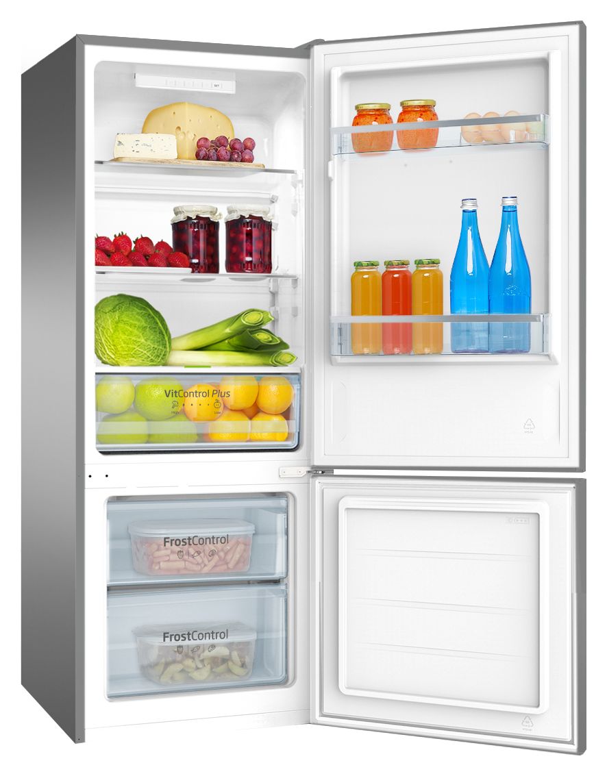 KGCL384160E 153 l / 52 l Kühl-Gefrierkombi freistehend 191 kWh Jahr  (Edelstahl) 