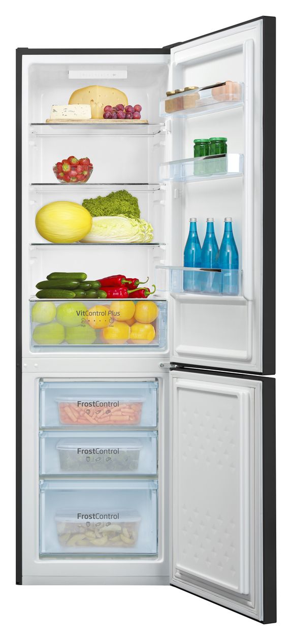 KGCL387150S 187 l / 75 l Kühl-Gefrierkombi freistehend 215 kWh Jahr  (Schwarz) 