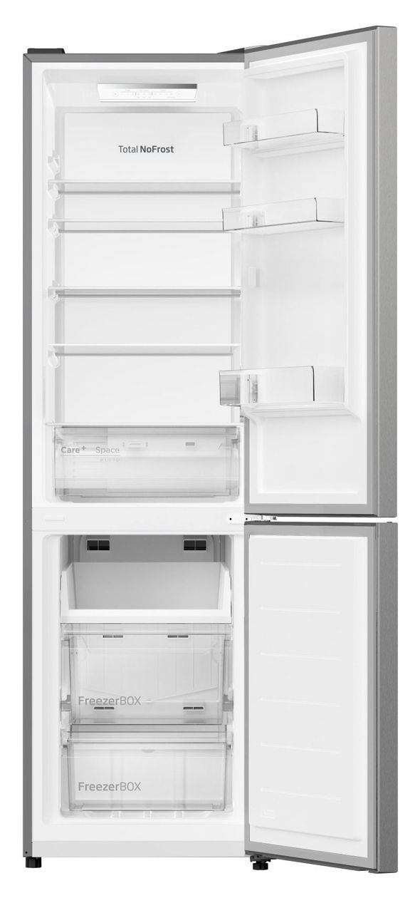 KGCN 388 170 E 176 l / 75 l Kühl-Gefrierkombi freistehend NoFrost 188 kWh Jahr  (Edelstahl) 