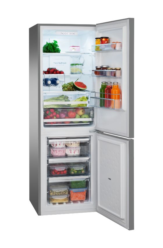 KGCN387110E 161 l / 70 l Kühl-Gefrierkombi freistehend NoFrost 220 kWh Jahr  (Edelstahl) 