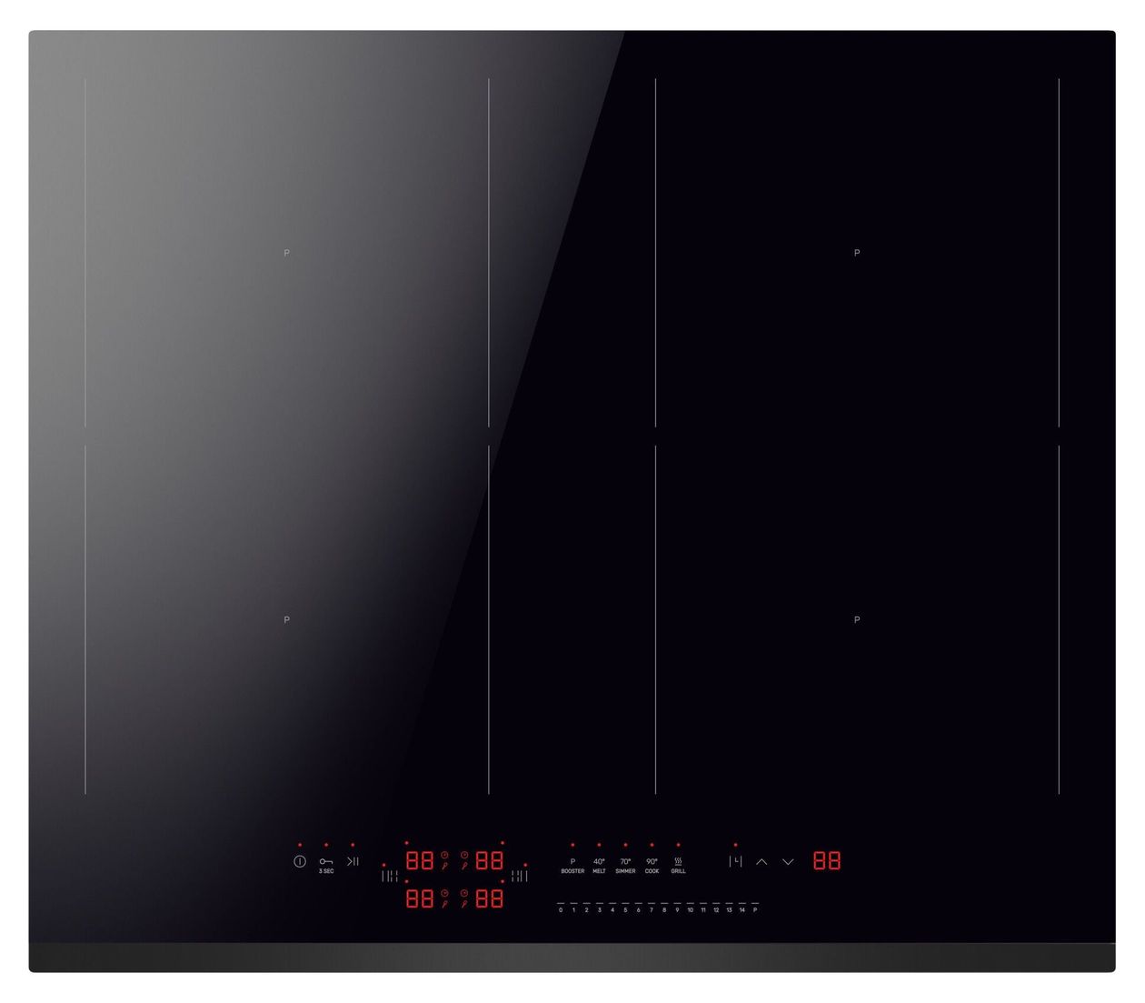 KMI776660F autarkes 59.2 cm Induktions Kochfeld/Herdplatte 4 Zone(n) 