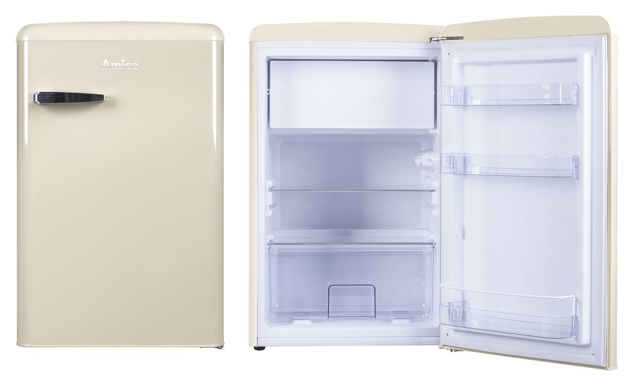 KS15615B 106 l / 93 l Tischkühlschrank EEK: E 137 kWh Jahr  (Beige) 