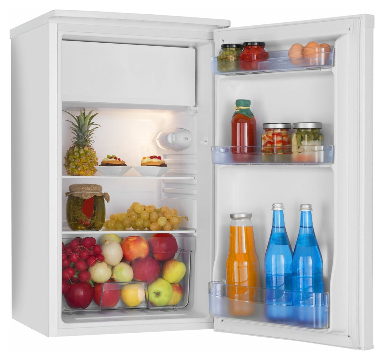 KS361155 W 83 l / 75 l Tischkühlschrank EEK: E 128 kWh Jahr  (Weiß) 