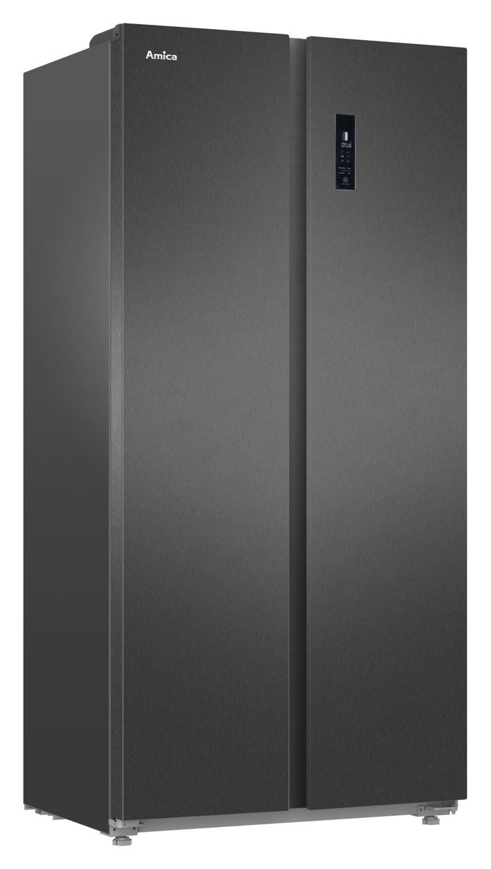 SBSN397100S Side-by-Side Kühl-/ Gefrierkombination 261 l / 169 l 285,07 kWh NoFrost 1763 mm x 839 mm  (Schwarz, Edelstahl) 