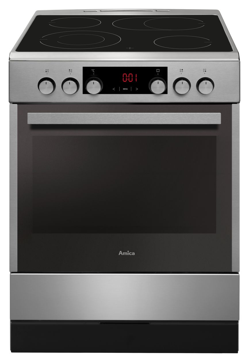 SHC914100E Freistehender Herd Elektro normal 11 Beheizungsarten mit Glaskeramik Kochfeld 