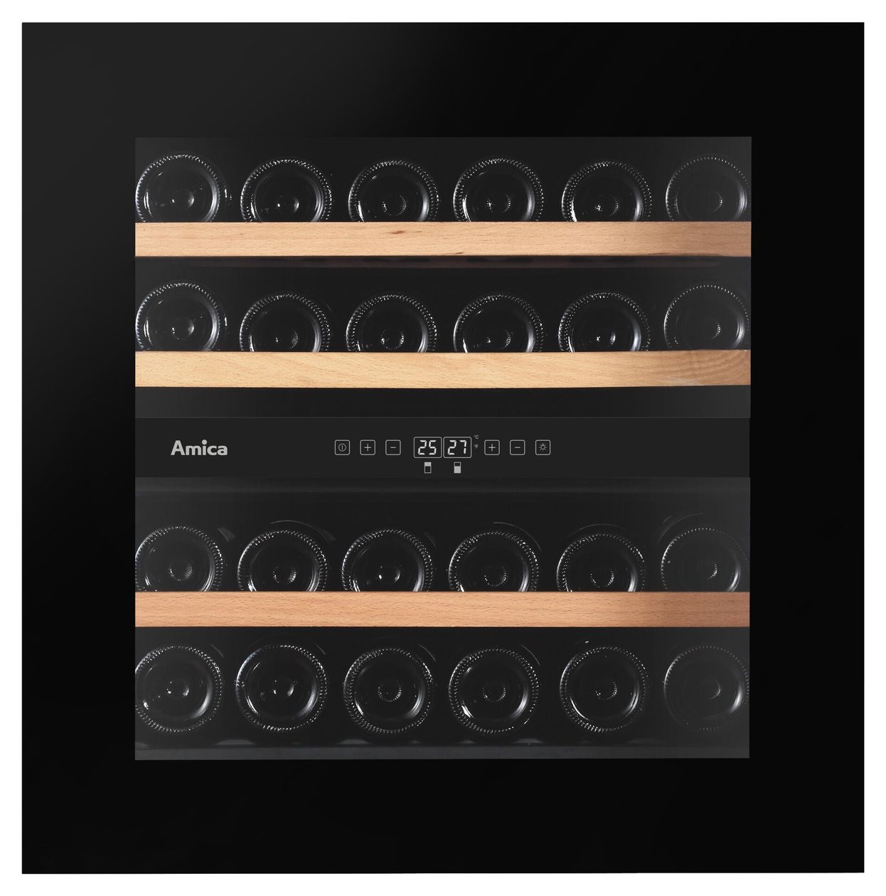 WK341215S Weinkühler Integriert EEK: F 2 Zonen 26 Flasche(n) 