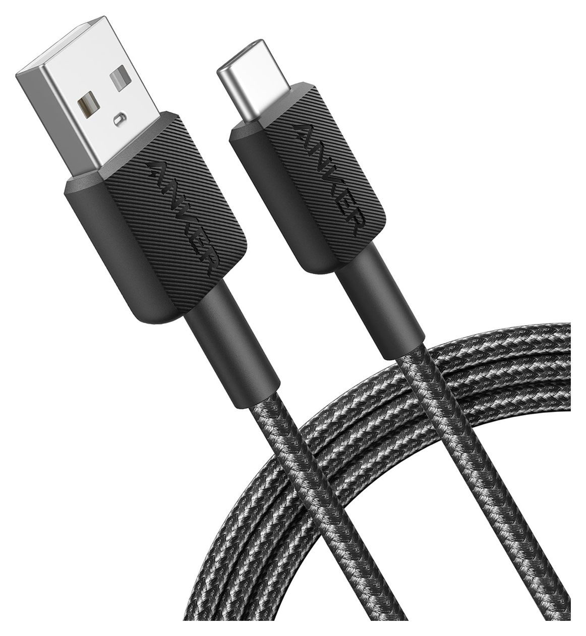 322 0,48 Gbit/s Rundkabel USB A auf USB C Männlich 1,8 m  (Schwarz) 
