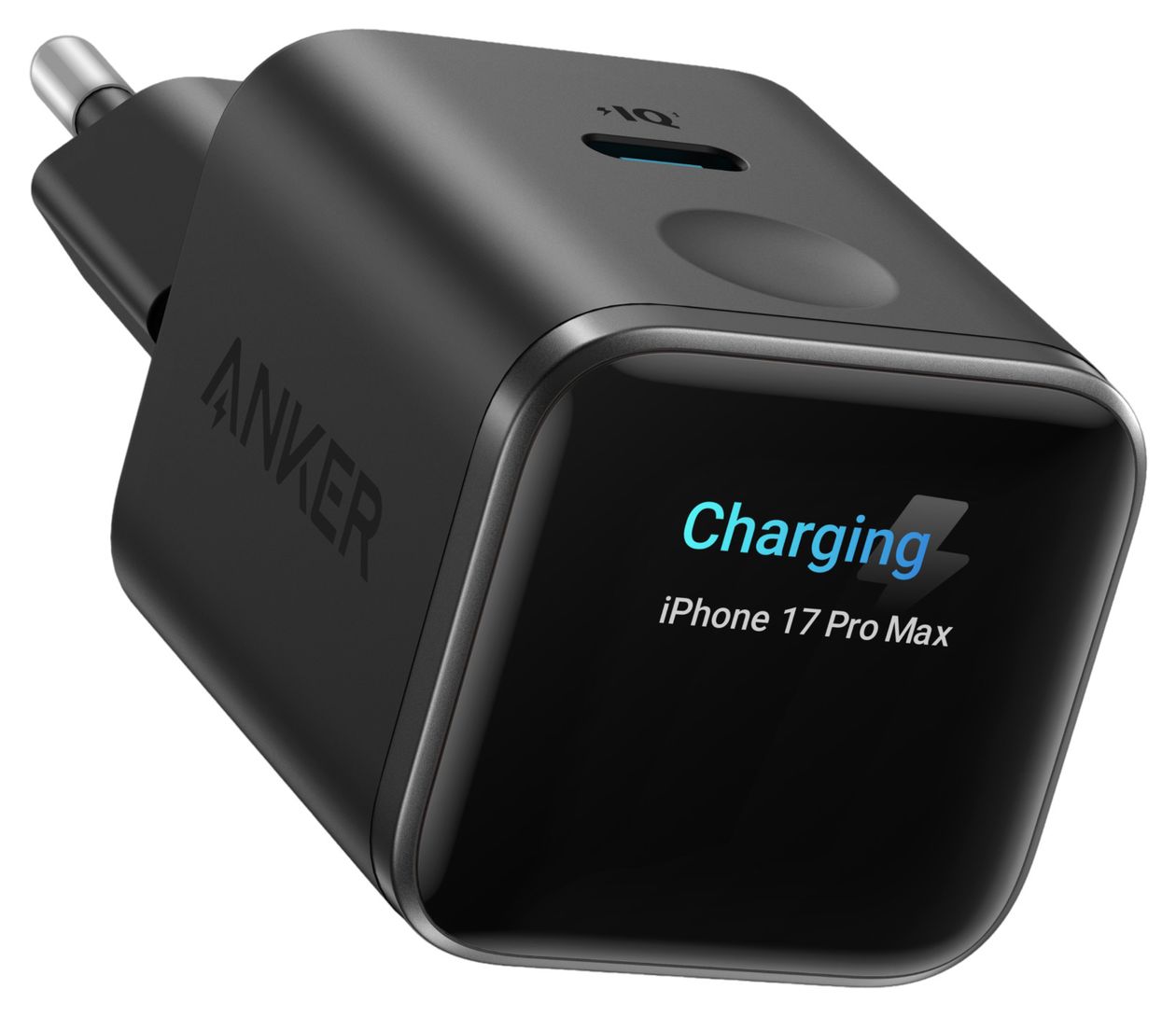 Nano Charger Smart Display 45 W Ladegerät  (Schwarz) 