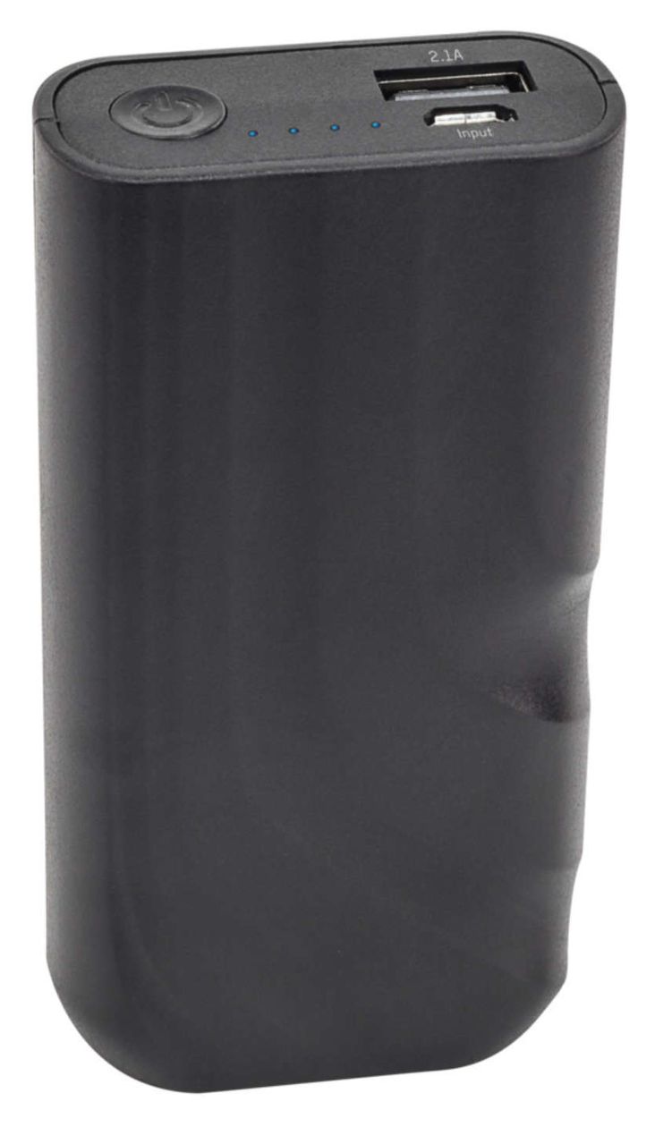 1700-0087 4400 mAh Powerbank USB Typ-A  (Schwarz) 