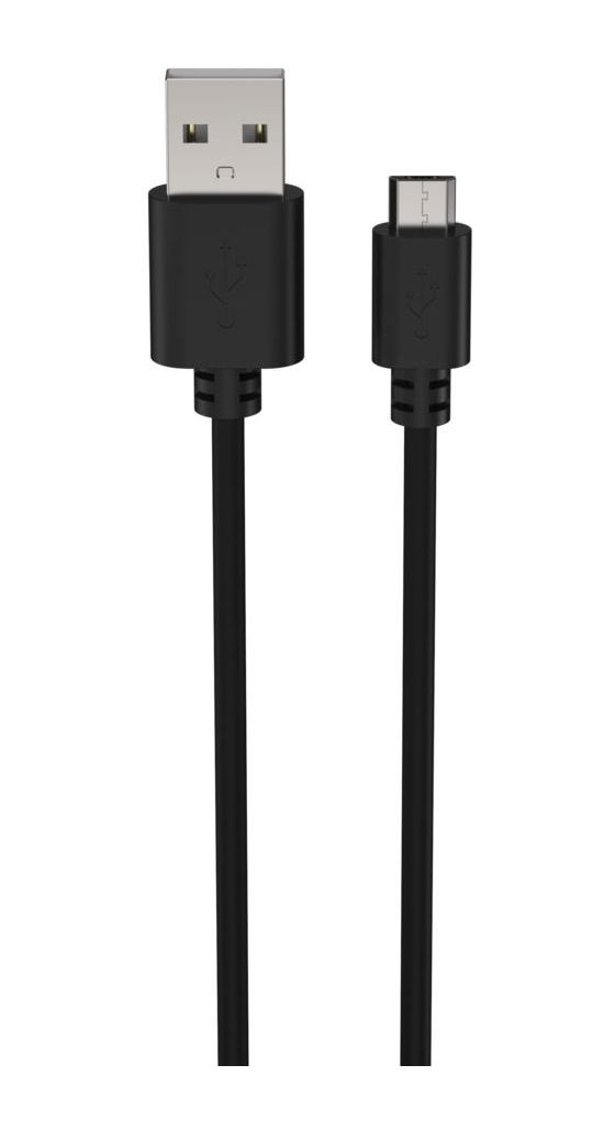 1700-0129 0,48 Gbit/s Stecker Rundkabel USB A auf Micro-USB B 1 m  (Schwarz) 