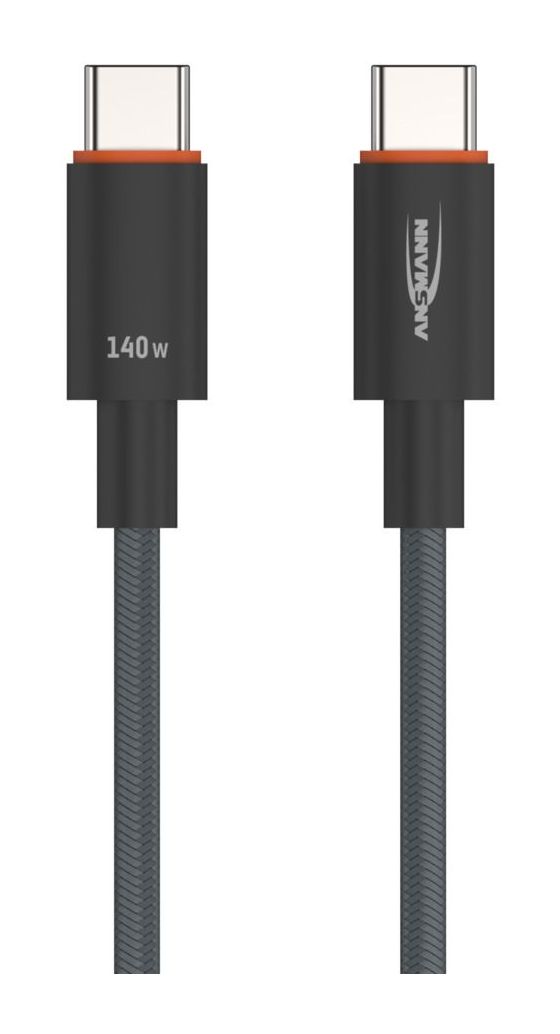 1700-0177 0,48 Gbit/s Rundkabel USB C auf USB C Männlich bis 140 W 0,6 m  (Anthrazit) 