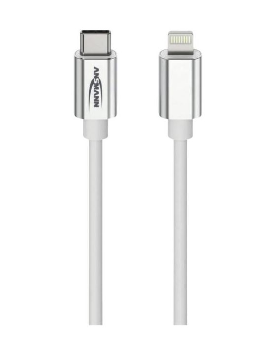 1700-0209 Stecker Lightning auf USB C 1,2 m  (Weiß) 