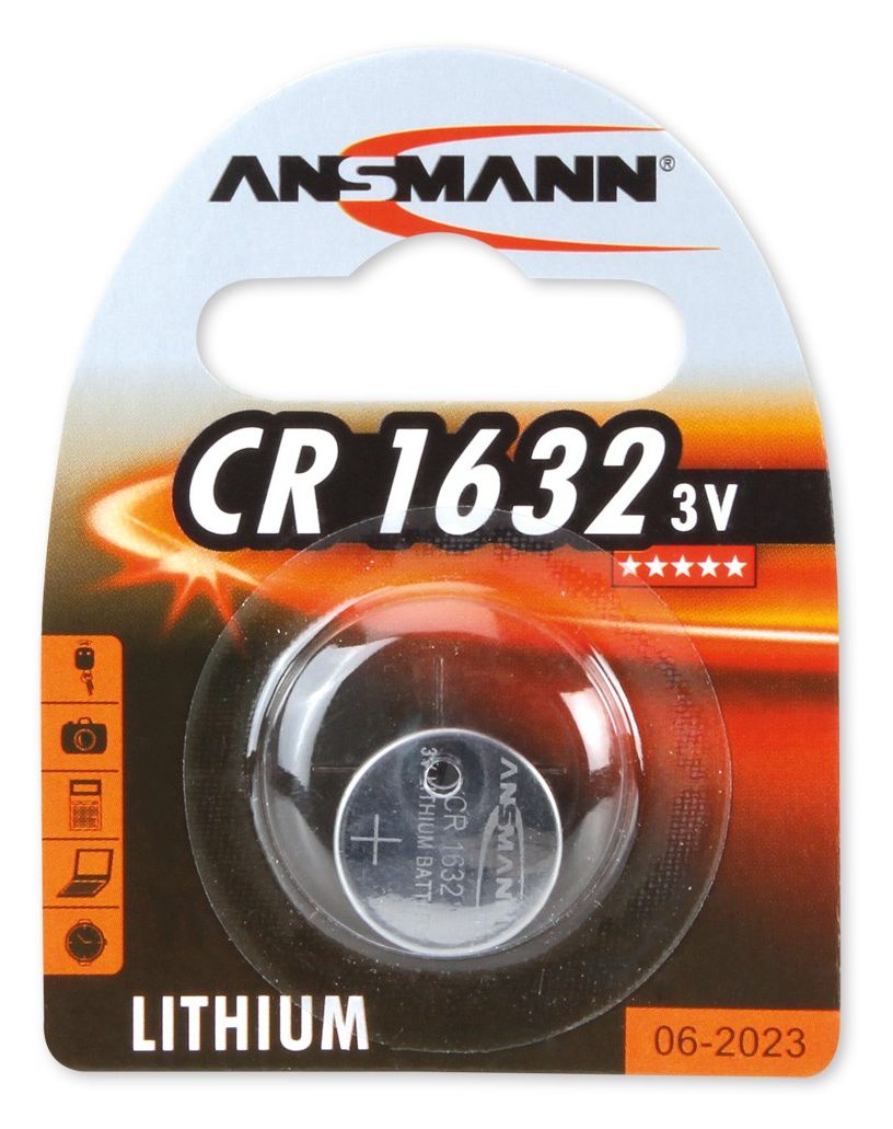 Knopfzelle CR1632 Lithium 3 V 1 Stück  (Silber) 