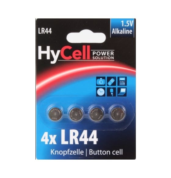 Knopfzelle LR44 Alkali 1,5 V 4 Stück 