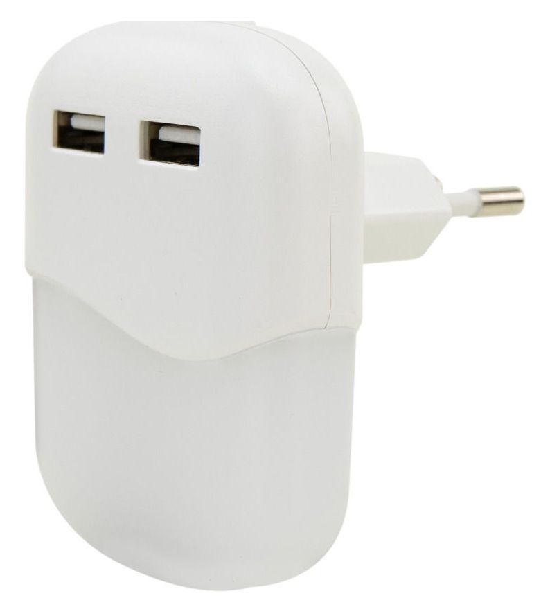 NL15AC + 2USB Sensor Nachtlicht LED Warmweiß (3000K) Warmweiß AC, USB 