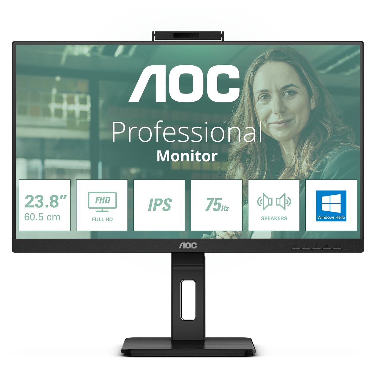 24P3CW Full HD Monitor 60,5 cm (23.8 Zoll) 16:9 4 ms 300 cd/m²  (Schwarz) 