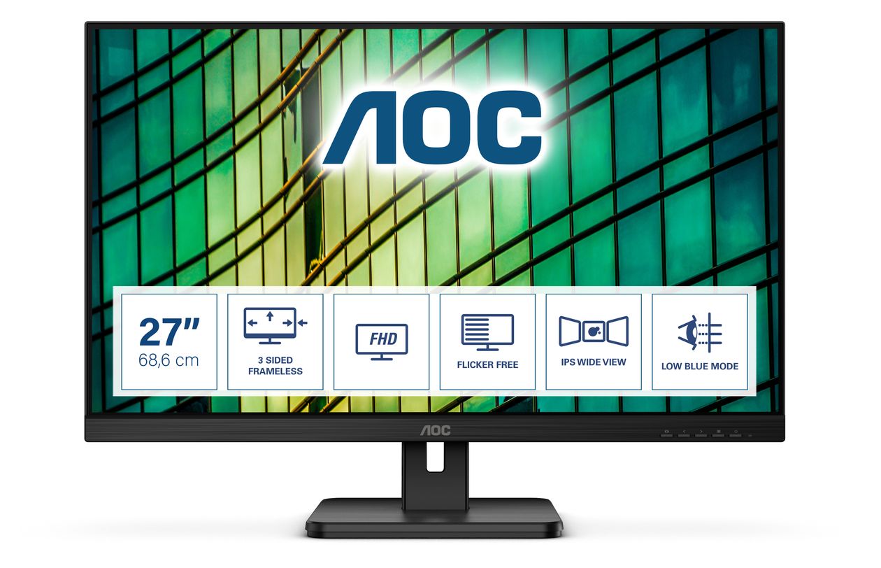 27E2QAE Full HD Monitor 68,6 cm (27 Zoll) 16:9 4 ms 300 cd/m²  (Schwarz) 