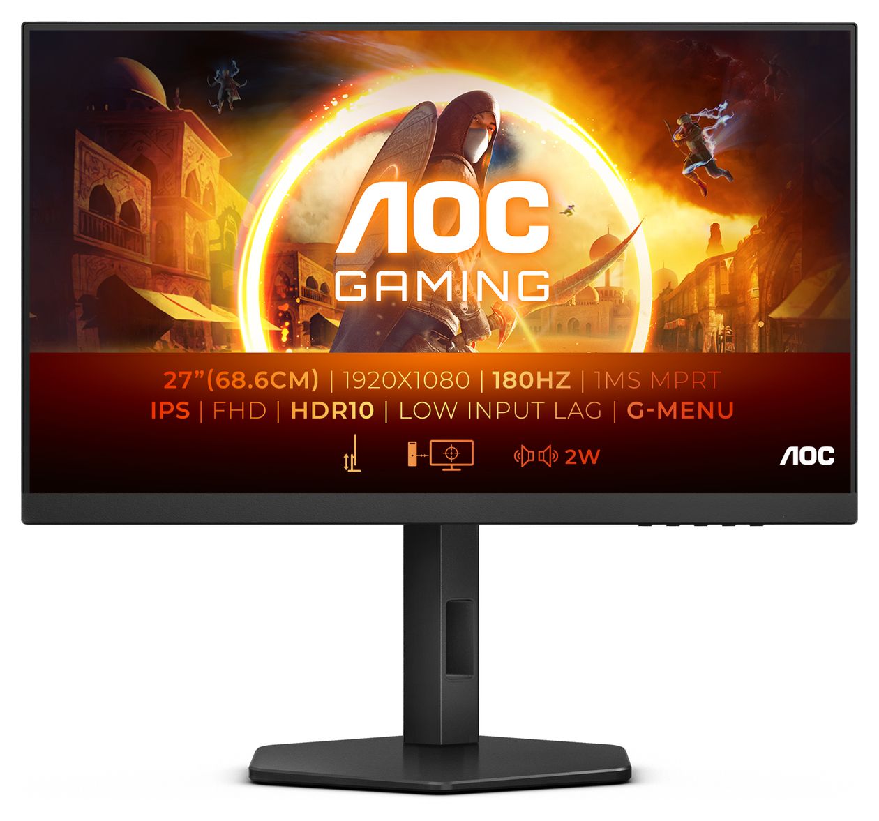 27G4X Full HD Monitor 68,6 cm (27 Zoll) 16:9 1 ms 300 cd/m²  (Schwarz, Grau) 